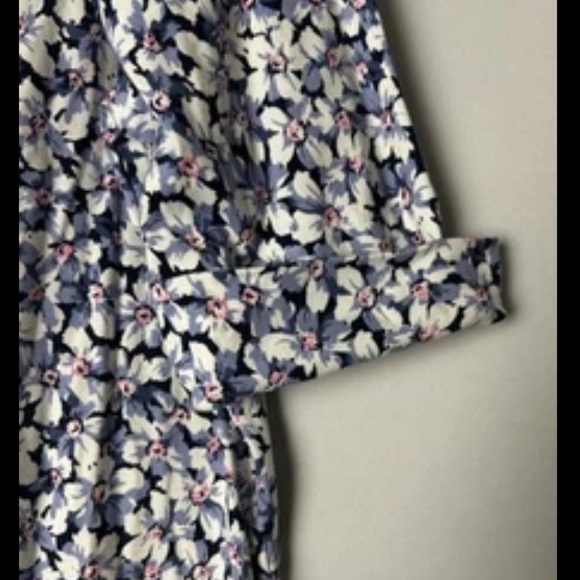 Ralph Lauren LRL Black Label Short Sleeve Cotton Floral Top Blouse Size 1X - Picture 7 of 10